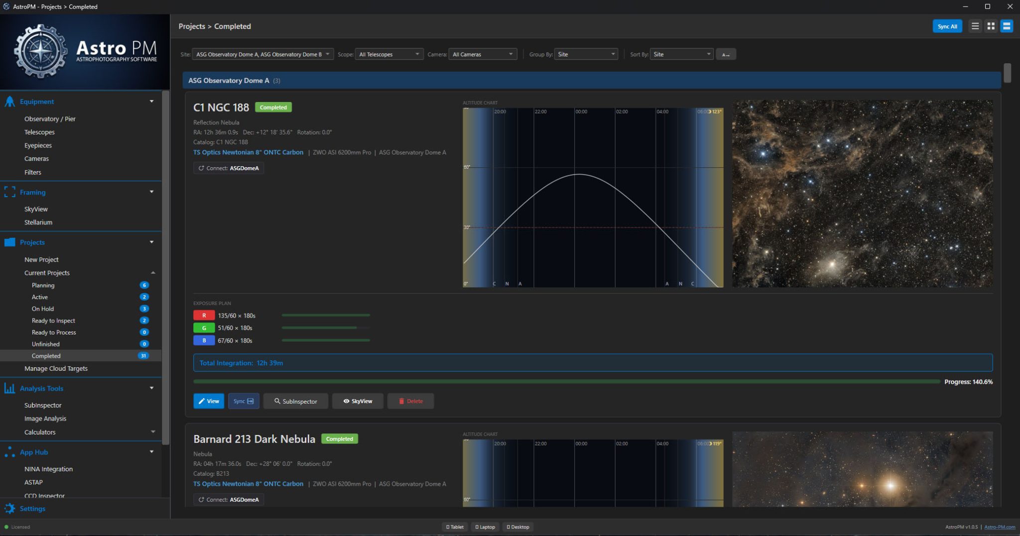 Astro PM — Astrophotography Project Management Software